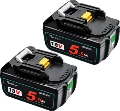 Produktbild von Akkumulator für Elektrowerkzeuge, 18V, Li-Ion, 2 STK 5Ah Batterie