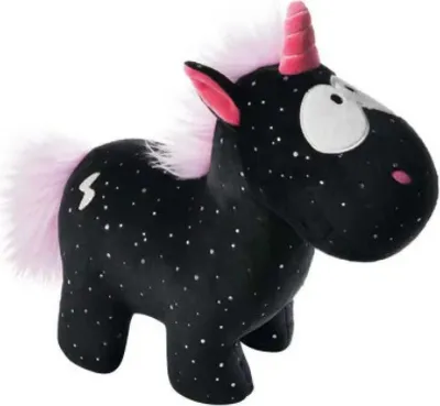 Produktbild von 32CM Schwarzes Einhorn Plüschtier