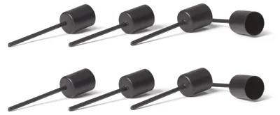 Zdjęcie produktu dla Novaliv 8 szt. czarnych świeczników na świeczki w kształcie pałeczek I szpilki do świeczek 10 x 2,5 cm do dekoracji wieńca adwentowego I szpilki do świeczek I świeczniki I dekoracje świąteczne
