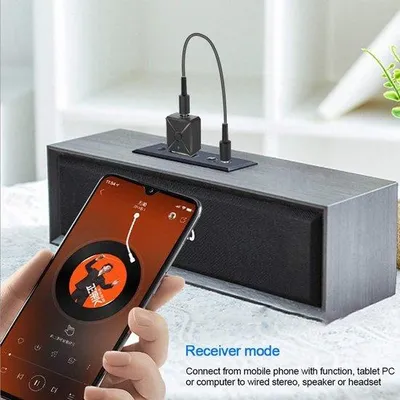 Image de Adaptateur Bluetooth pour haut-parleurs de voiture et connexion TV