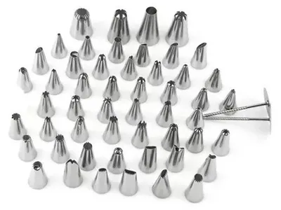 Image de Piping Tips Stainless Steel Toxic Free Rust Proof Cake Decorating Nozzles for Home Baking