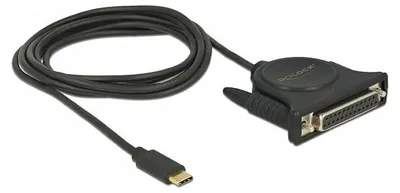 Obrázok produktu pre DeLOCK 62980, Čierna, USB C, DB25, 1,8 m