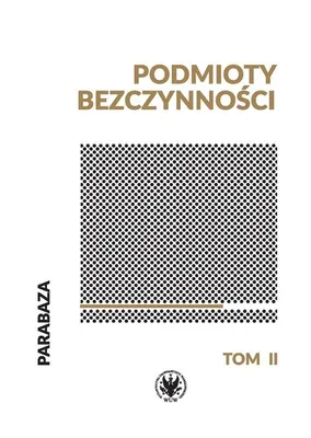 Immagine prodotto di Podmioty bezczynności - (Literaturwissenschaft auf Polnisch)