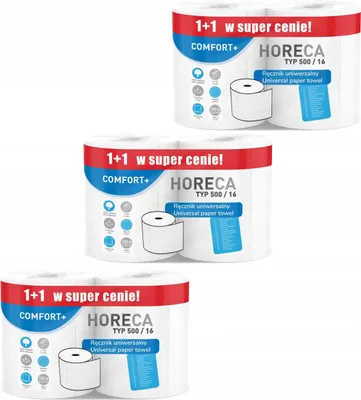 Obrázok produktu pre Papierové uteráky 2R HORECA COMFORT+ typ 500/16 100m 2W (1+1) - 6 roliek