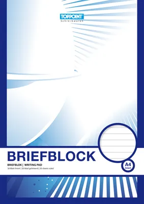 Produktbild von Briefblock liniert DIN A4 Schreibblock