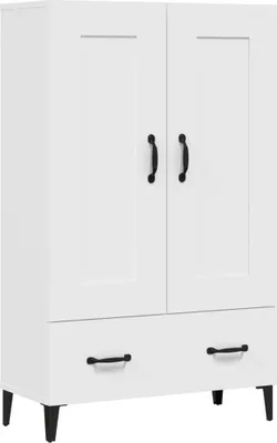 Image de Buffet haut Blanc 70x31x115 cm Bois d'ingénierie