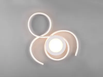 Produktbild von Trio Jive LED Deckenleuchte 36W dimmbar Weiß Matt CCT einstellbare Lichtfarbe Nachtlicht