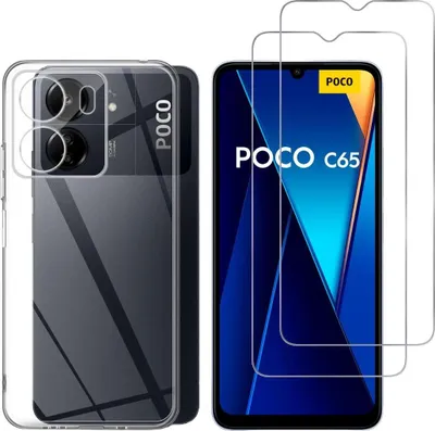 Immagine prodotto di Custodia per Xiaomi Poco C65 con 2 protezioni in vetro temperato Phonillico®