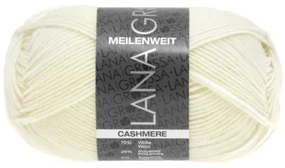 Produktbild von Lana Grossa - Meilenweit 4-fach 50g Cashmere 0001 weiß