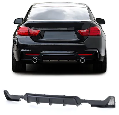 Für BMW F32 F33 F36 435i 440i mit M-Paket Heckdiffusor Diffusor SCHWARZ MATT in der Farbe SCHWARZ von Carparts-Online GmbH