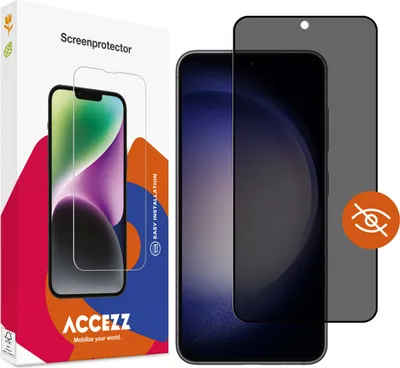 Immagine prodotto di Samsung Galaxy S23, Samsung Galaxy S22 Screenprotector: Accezz Gehard glas Privacy Screenprotector - Trasparente