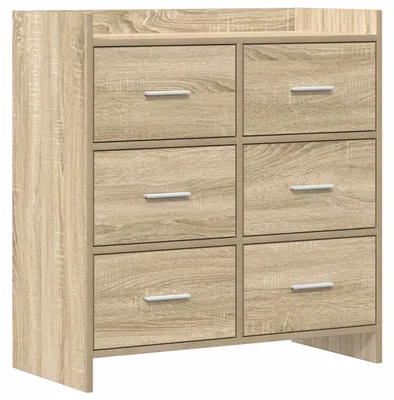 Image de Buffet Chêne Sonoma 75 x 33 x 80 cm Bois d'ingénierie