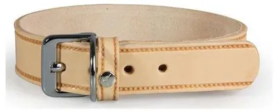 Produktbild von Das Lederband Hundehalsband Weinheim Natural, Länge: 32 cm