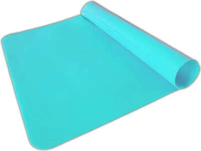 Produktbild von Backmatte Silikon 60x40cm Backunterlage Silikonmatte Dauerbackfolie Dauerbackmatte Backpapier Lebensmittelecht Hellblau