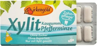 Immagine prodotto di Gomma da masticare allo xilitolo - menta piperita 17g