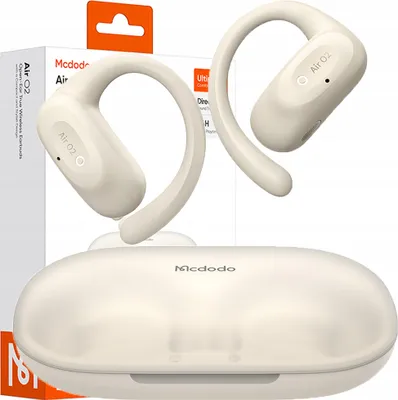 Image de Mcdodo Écouteurs sans fil Bluetooth 5.4 avec microphone et étui Clip