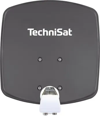 A close-up view of the back of a satellite dish.
