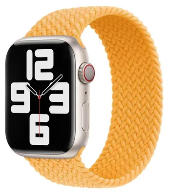 Zdjęcie produktu dla Apple ML5R3ZM/A, Band, Smartwatch, Żółty, Apple, Apple Watch Models 42mm 44mm 45mm 49mm, Poliester