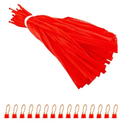 Produktbild von Netzbeutel Obstnetz Gemüsenetz - 45 cm - Rot - 100 Stück - Für Obst und Gemüse