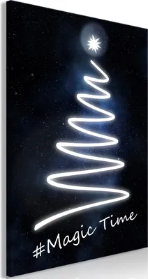 Produktbild von Vlies Leinwandbild - Magic Time (1 Part) Vertical 40x60 cm Text m-A-0922-b-a