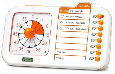 Produktbild von 3-in-1 Visueller ADHD Timer für Kinder – Mit Planungsboard, Aufgaben-Timer, To-Do-Liste & Zeitplan, Autismus & ADHS Hilfsmittel für Klassenzimmer