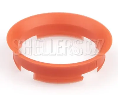 Obrázok produktu pre Strediaci krúžok 63,4 / 57,1 (Z03D), plastový, červený, presah kužeľa 7 mm