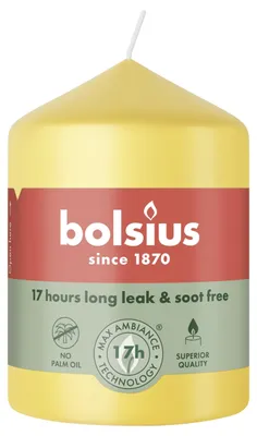Zdjęcie produktu dla Świece stumpowe Bolsius, 80/58, kolor żółty
