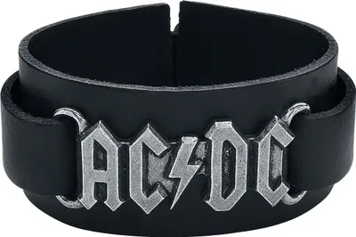 Image de AC/DC Logo Bracelet en cuir