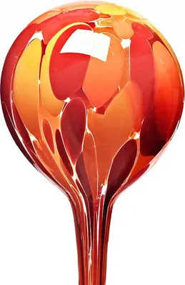 Produktbild von Durstkugel “Gartenflair 1” (9,5cm), rot/orange