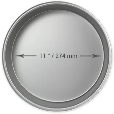 Immagine prodotto di Teglia rotonda in alluminio, diametro 279 mm, altezza 50 mm