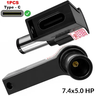 Produktbild von DC stecker 7,4 x 5,0 mm auf USB-C buchse Adapter PD 100W für HP 2133 Mini, 2140 Mini, 630, 631, 635, 636, 635 (LH416EA)