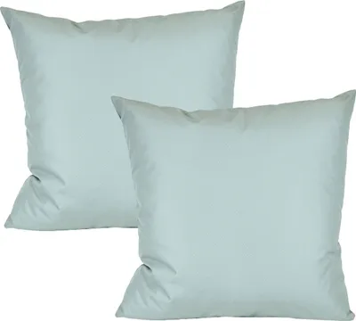 Produktbild von JACK 2er Set 50x50cm Outdoor Kissenhülle Kissenbezug Wasserfest Sitzkissen Lounge Kissen Garten Stuhl Lotus Effekt, Farbe:Silber