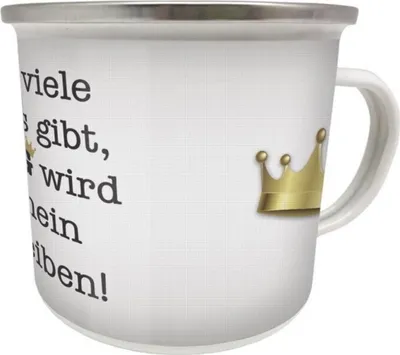 Produktbild von Kult Emaille Becher 0,5 L - Papa König, EB 50