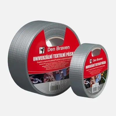Obrázek produktu pro Den Braven - Univerzální textilní páska, 50 mm x 25 m, stříbrná