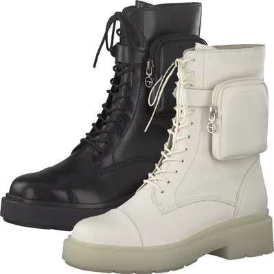 Produktbild von Tamaris Damen Stiefeletten Schnürboots 1-25292-27, Größe:39 EU, Farbe:Schwarz