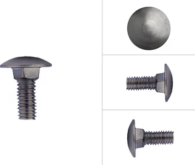 Produktbild von Schlossschrauben Edelstahl M6 x 16 mm - 100 Stück