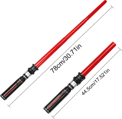 Zdjęcie produktu dla Wysuwany miecz świetlny LED z symulowanym dźwiękiem Zabawka dla dzieci Flash Stick Rekwizyty Imprezowe Odgrywanie Ról Prezent