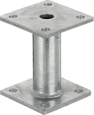 Produktbild von Pitzl Pfostenträger Holzverbinder, starrer Stützfuß H 125 mm Platten 100x100x6mm