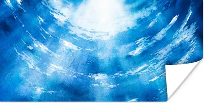 Produktbild von MuchoWow® Poster Wasser - Sonne - Meer 120x60 cm - Bild