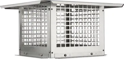 Obrázok produktu pre Famanu kryt komína – nerezová oceľ – 16 x 416 x 250 mm – ochrana proti vtákom – ochrana proti dažďu