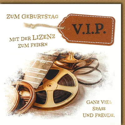 Produktbild von Geburtstag - CraftArt – Karte mit Umschlag - Zum Geburtstag, mit der L