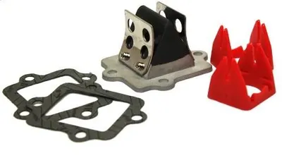 Produktbild von Membranblock Racing mit Carbon Zungen für Minarelli liegende Motoren, Aerox, SR50, Nitro, Rexy