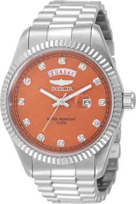 Immagine prodotto di Invicta Specialty 51046 Orologio da uomo - Movimento al quarzo - Acciaio inossidabile con quadrante arancione - 43 mm
