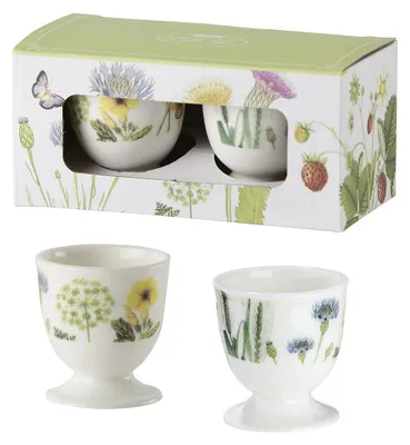 Produktbild von Porzellan-Set - Gilde 2 Eierbecher Wild Flowers - Geschirr Küche Haushalt
