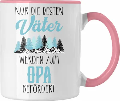 Produktbild von Trendation - Du Wirst Opa 2023 Tasse Geschenk Schwangerschaft Verkünden Überraschung Geschenkidee Schwangerschaftsverkündung (Rosa)