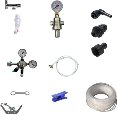 Produktbild von Anschlußpaket für Auftisch Anlage Sprudel Tafelwassergerät OHNE CO2 OHNE Filter