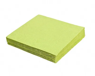 Produktbild von 1000x Servietten 33 x 33 cm 1/4-Falz 3-lagig gelbgrün