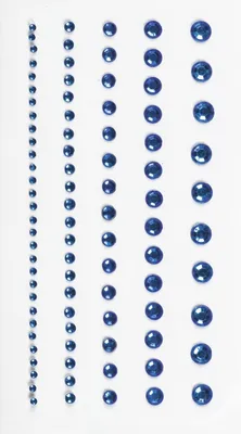 Produktbild von Strass-Sticker Acryl Größe 2-6mm VE=6x95 Stück blau