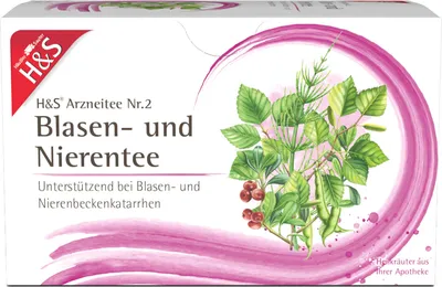 Immagine prodotto di H&S Tè medicinale per vescica e reni n. 2, 20 pz. Bustine filtro