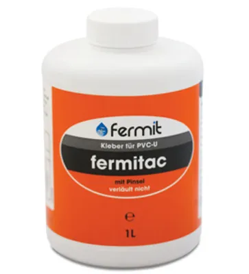 Produktbild von Fermit| Fermitac PVC-U Klebstoff| 1 l Flasche m. Pinsel
